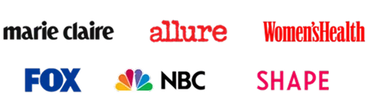 As seen in Marie Claire, Allure, Women's Health, Fox, NBC, Shape